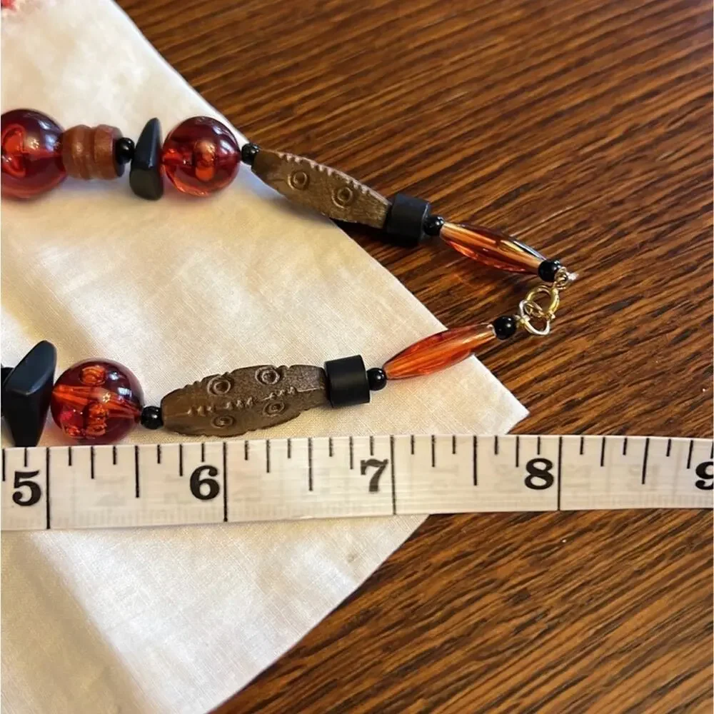 Vintage Beaded Boho Necklace
